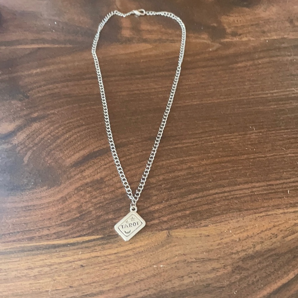 Tarot card necklace